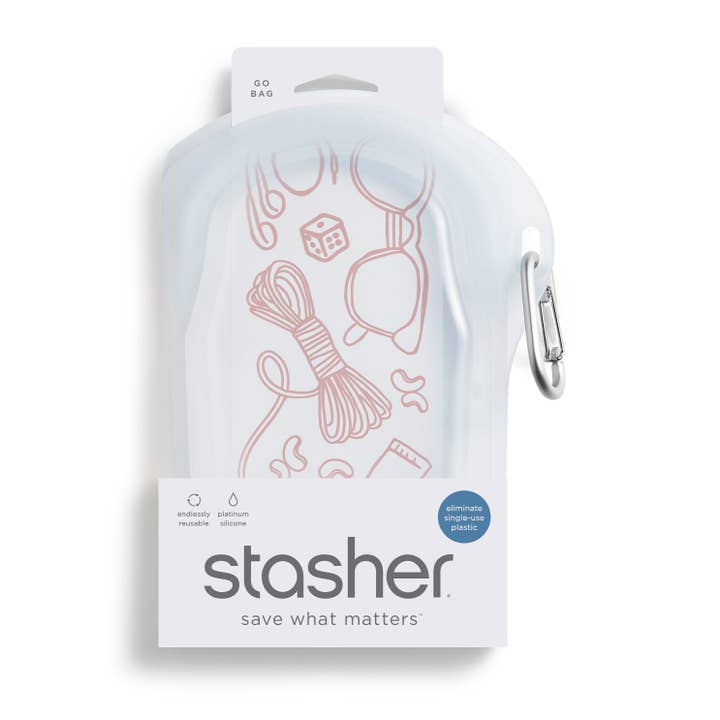 Stasher - Wholesale Food Storage Wrap/Bag - Stasher GO: Clear1