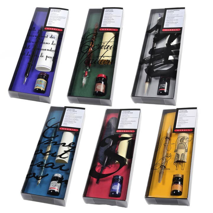 Exaclair - Wholesale Pen - Herbin "History of Writing" Pen & Ink Gift Sets