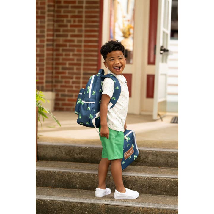 Sugar Bee Clothing - Wholesale Backpack - Kids - Backpack - Tractors on Navy2