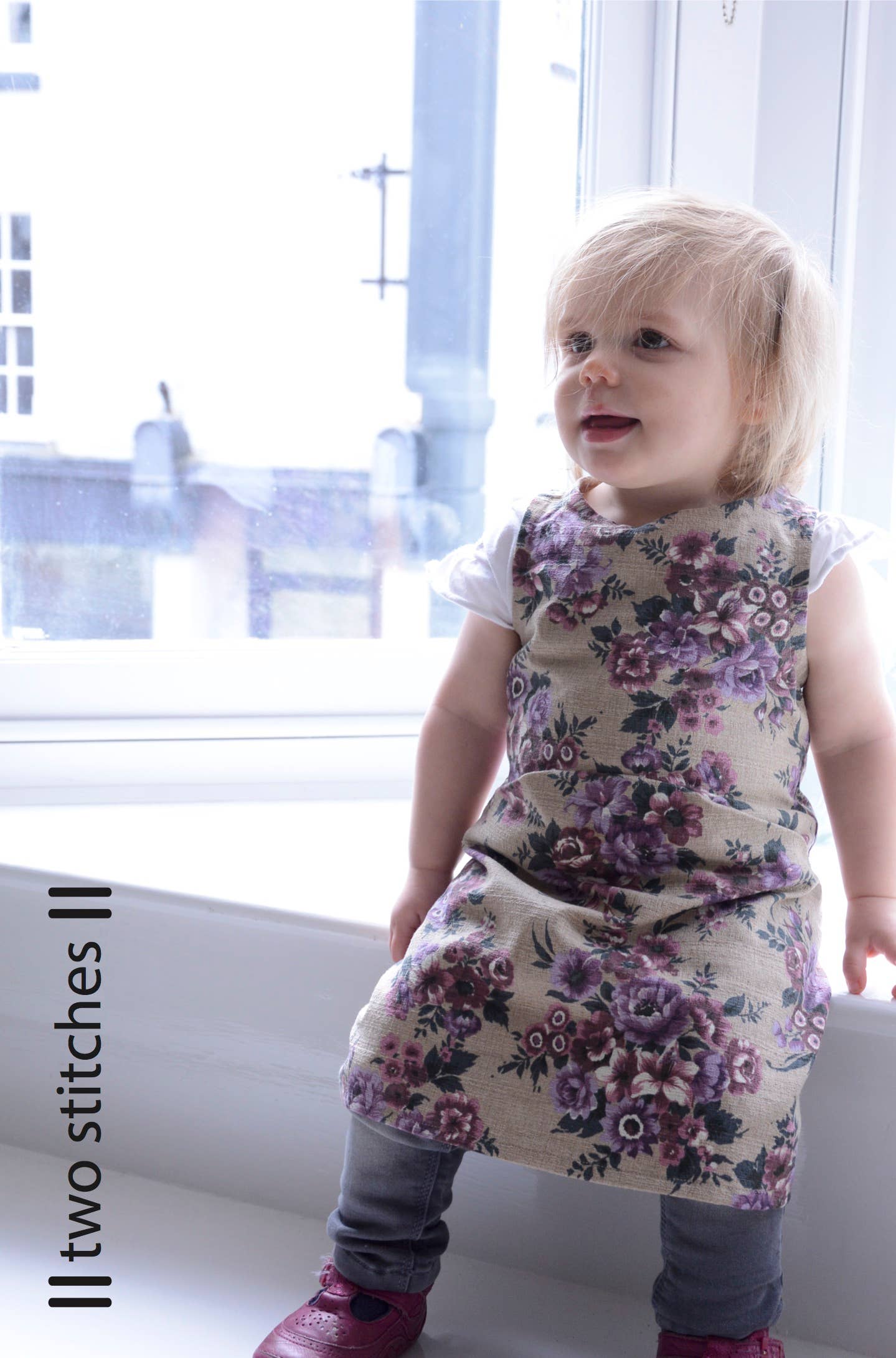 Two Stitches Patterns - Wholesale Knutselnaai-set - Zoe Dress - Naaipatroon voor kinderkleding5
