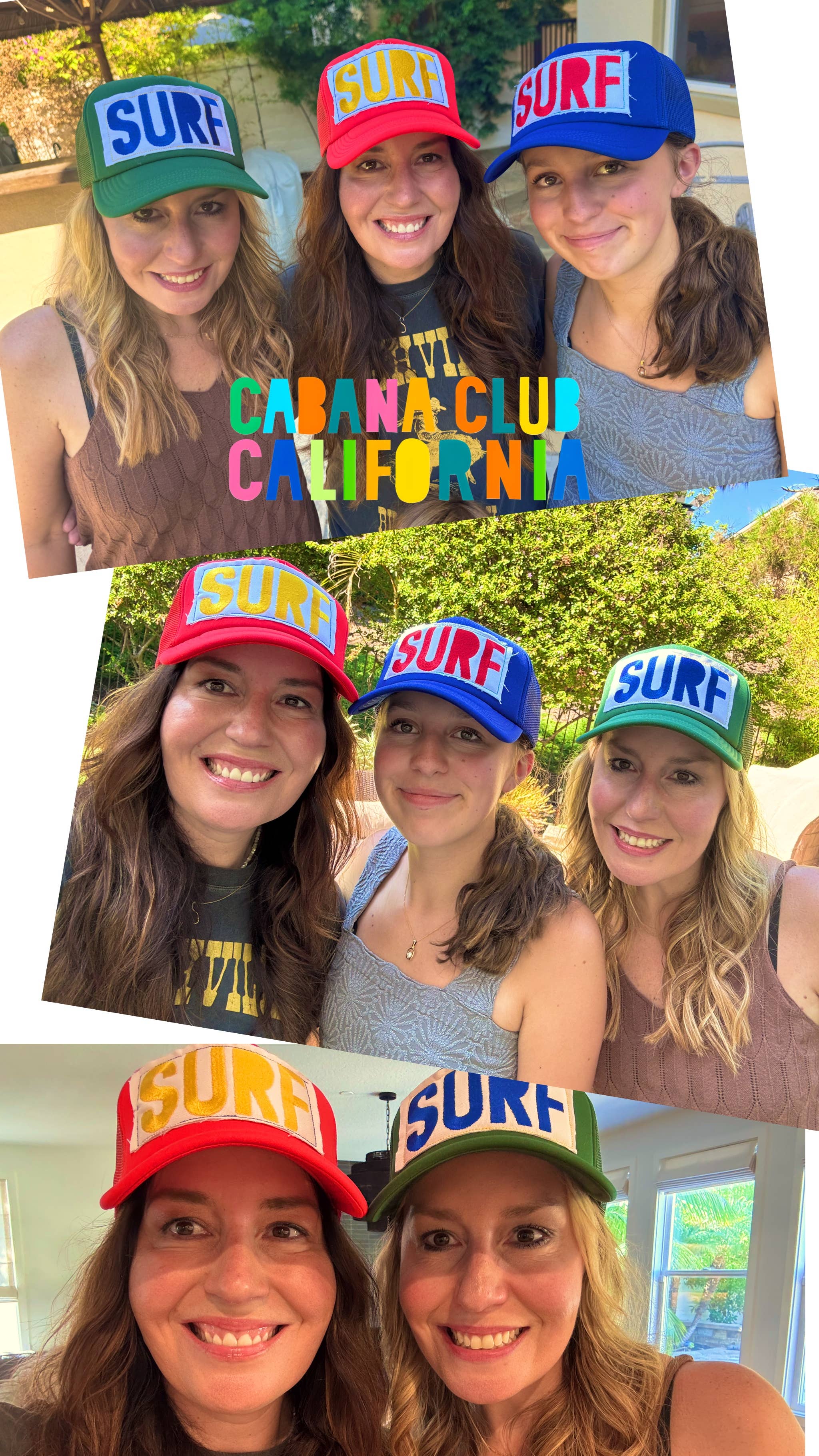 Cabana Club California - Vendita all'ingrosso Cappellino  da camionista - Unisex - Cappellino Trucker con Toppa Ricamata Surf5
