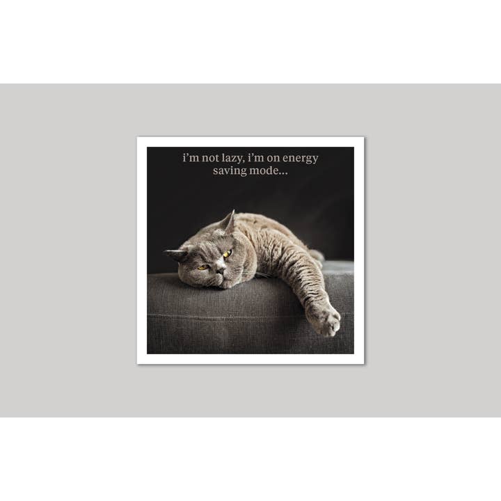 Energy Saving Mode Greeting Card for wholesale by Icon