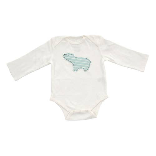 Combinaison en coton bio (épaules décapillées) pour la vente par Silkberry Baby