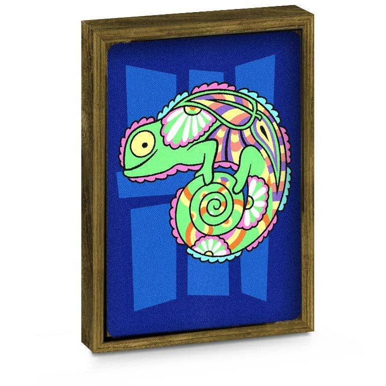 Sandlegetøj.dk - Wholesale Art Set - Kids & Baby - Sand painting - Fisk & Leguan (Med flot billedramme)2