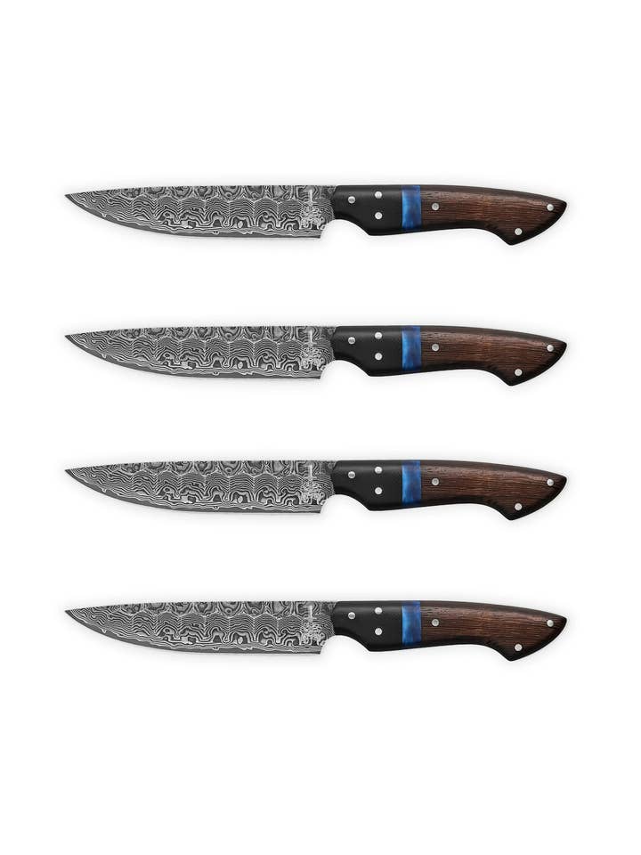 The Dahlia | 4-Piece Steak Set for wholesale by Folded Steel