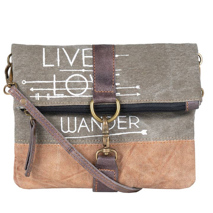 Mona B. - Wholesale Crossbody Bag - Women's - Live Love Wander Re-Cycled Collection, M-3734