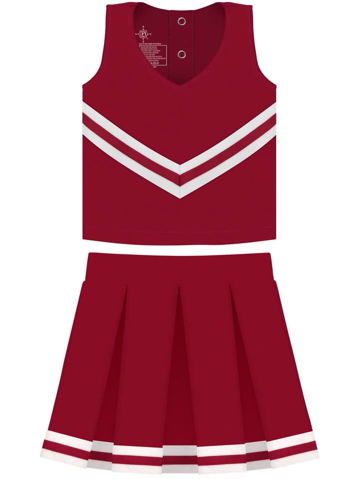 Creative Knitwear - Wholesale Dress - Kids - Custom Girls 3-Piece Cheer Dress: Screen Print4
