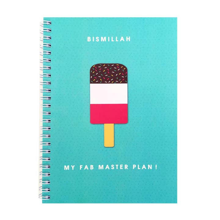 Islamic Moments - Wholesale Notebook - Bismillah... My Fab Master Plan Notebook, A5 Islamic Journal1