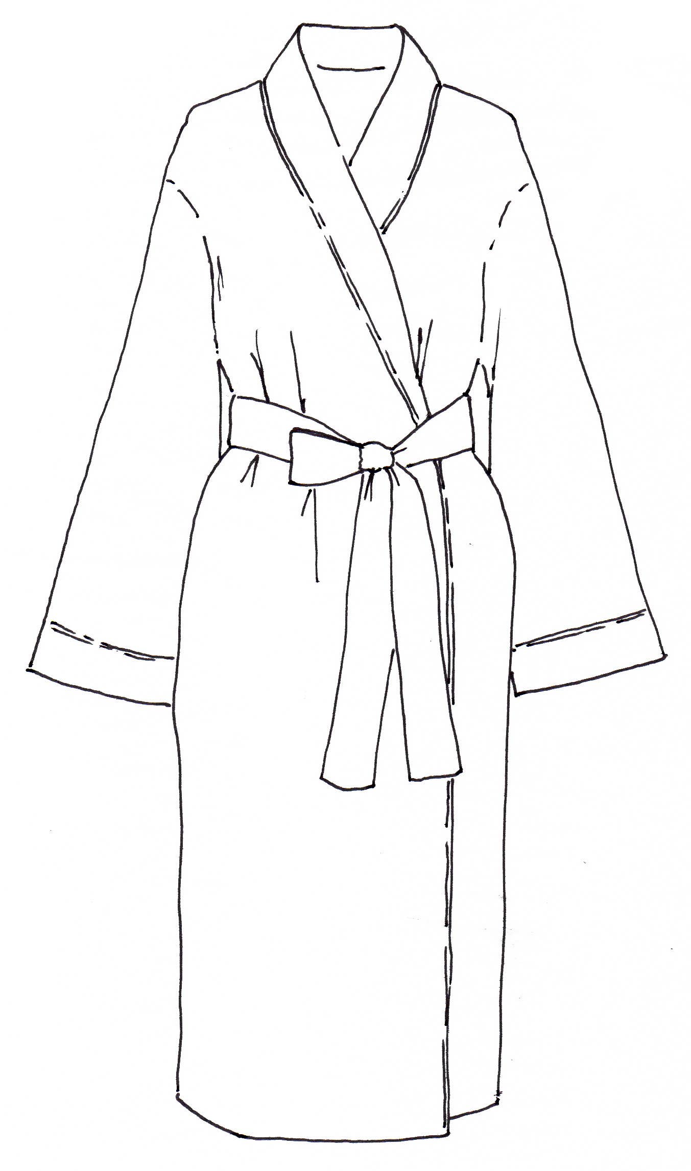 Needham Lane - Wholesale Robe - Women's - Blue Seersucker-Navy Robe3