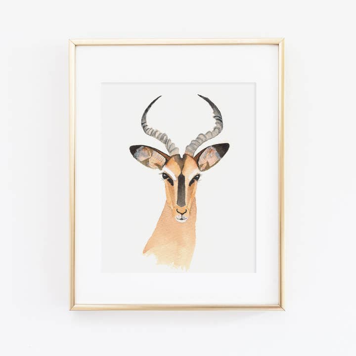 Impala Art Print for wholesale by Cami Monet