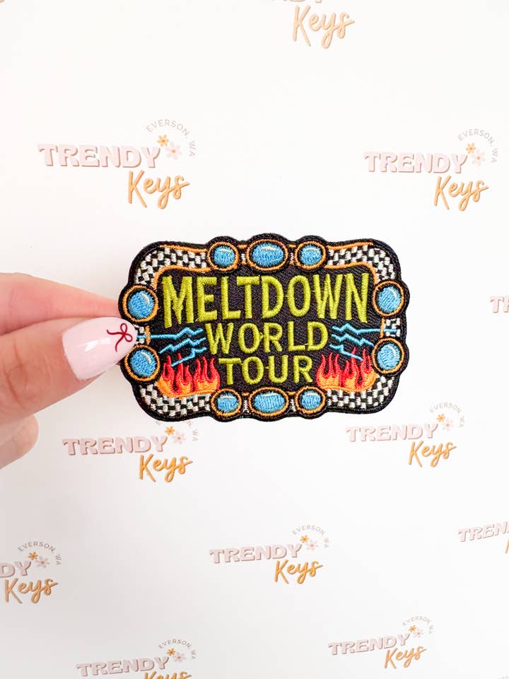 Meltdown World Tour Patch for Hats, Bags & More for wholesale by TrendyKeys