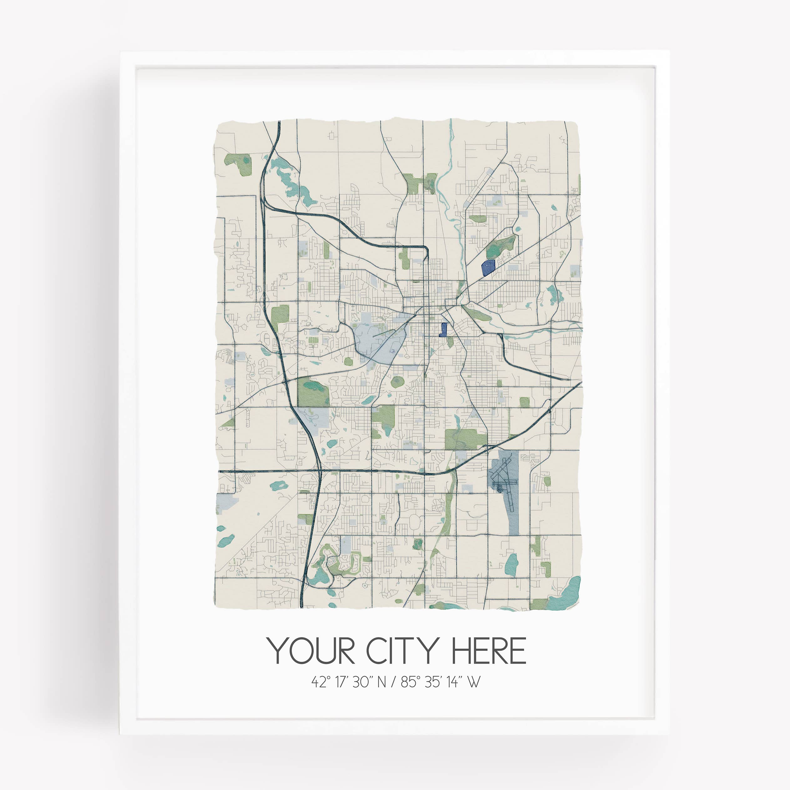Sparks House Co. - Wholesale Art Print - City Map Print - Your City - Custom Order - Customizable0