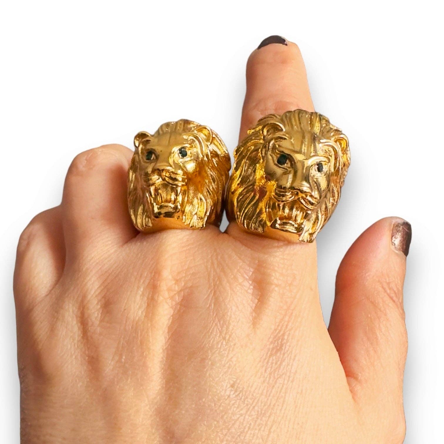 Jagged Halo Jewelry - Wholesale Cocktail/Statement Ring - Lann Lion Head Ring1