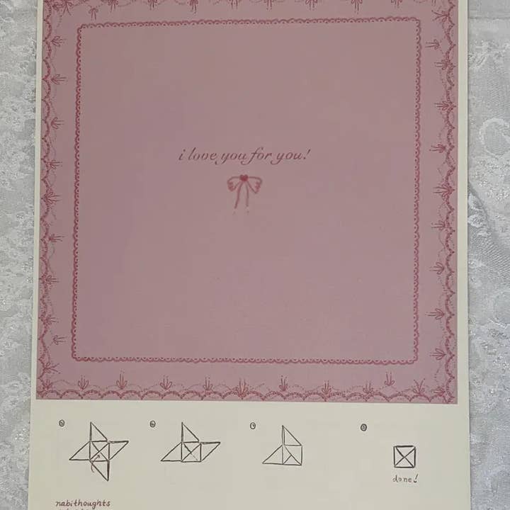 Puzzle Purse Letter (Unfolded) - I Love You for You for wholesale by Nabithoughts