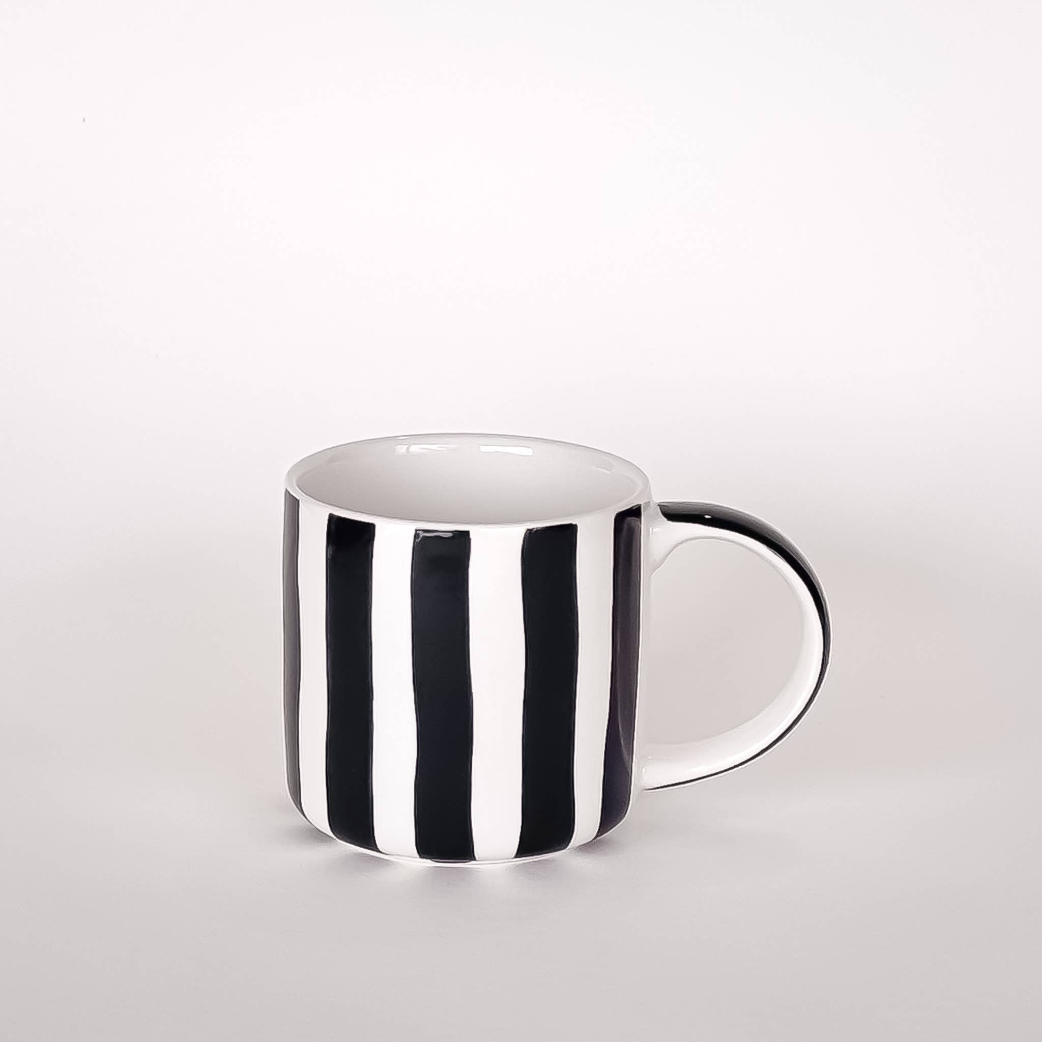 Magazin Minori - Wholesale Coffee Mug - Becher Stripes - volcano black