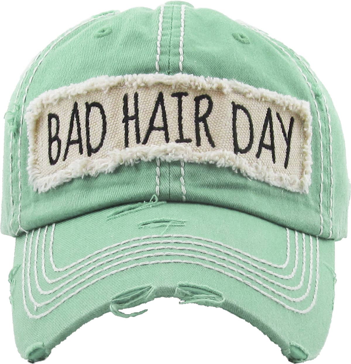 KBETHOS - Vendita all'ingrosso Cappellino da baseball - Donna - Berretto a sfera vintage lavato Bad Hair Day9