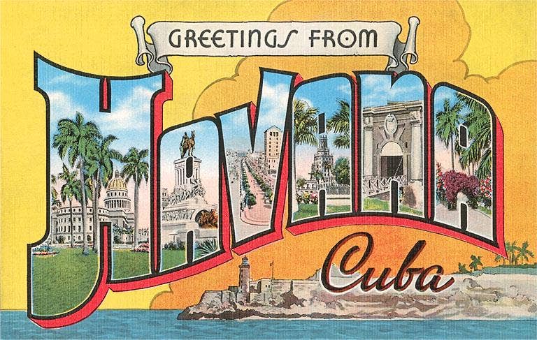 Found Image Press - Wholesale Magnet - Magnet CU-99 Greetings from Havana, Cuba0