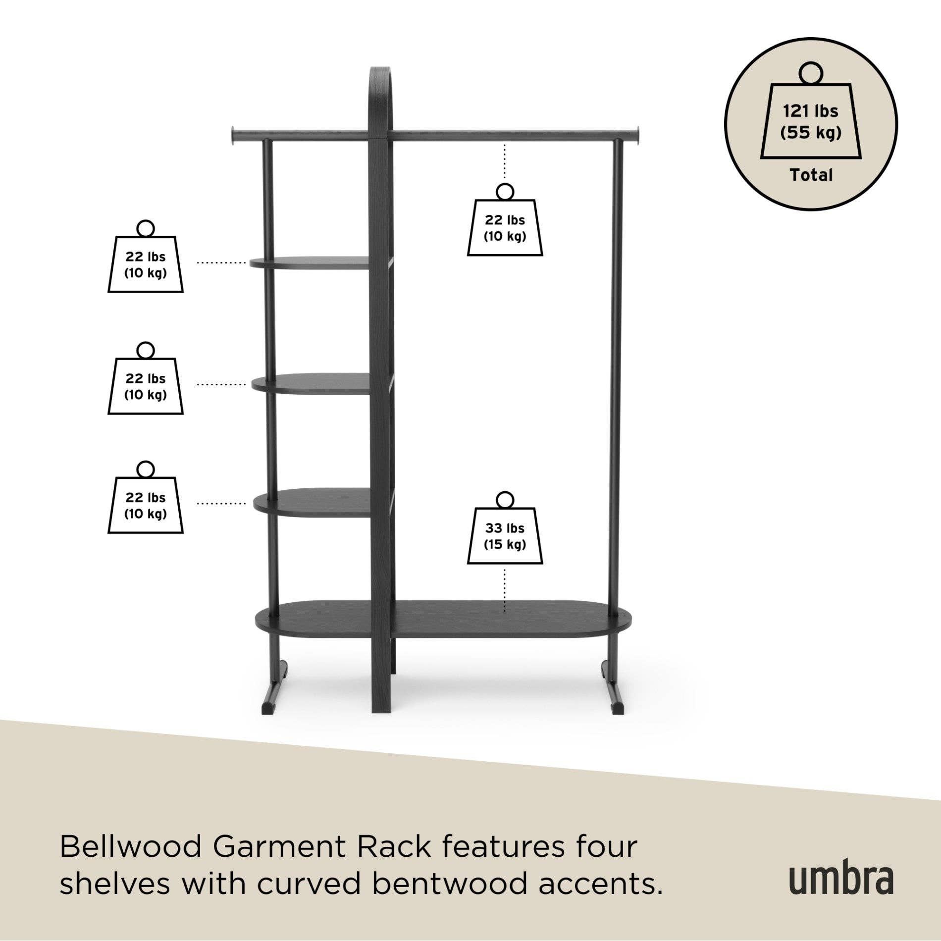Umbra - Wholesale Coat Rack - Bellwood Garment Rack15