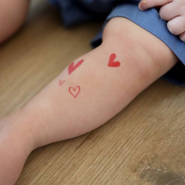 Saint Tattoos - Vente Tatouages temporaires - Petits cœurs tatouages temporaires4