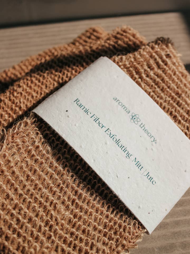 Ramiefaser-Peelinghandschuh - Jute für den Großhandel von Aroma Theory