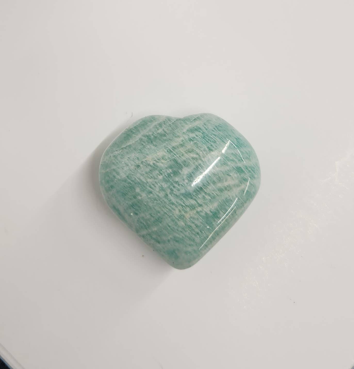 Meraki Gemstones - Wholesale Spiritual Stone/Crystal - Amazonite Hearts-0.5 kg/1.1lbs., (40x40x20mm or 4cm)4