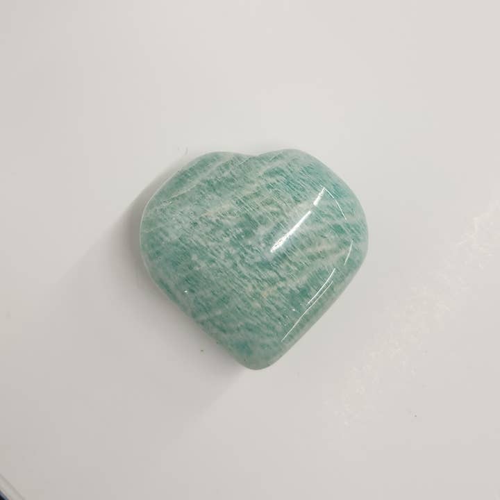 Meraki Gemstones - Wholesale Spiritual Stone/Crystal - Amazonite Hearts-0.5 kg/1.1lbs., (40x40x20mm or 4cm)4
