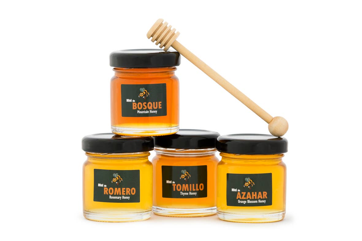 L'ABELLA MIEL - Wholesale Honey - L'Abellamel Pack Of 4 Honeys Of 50G Each With Spoon1