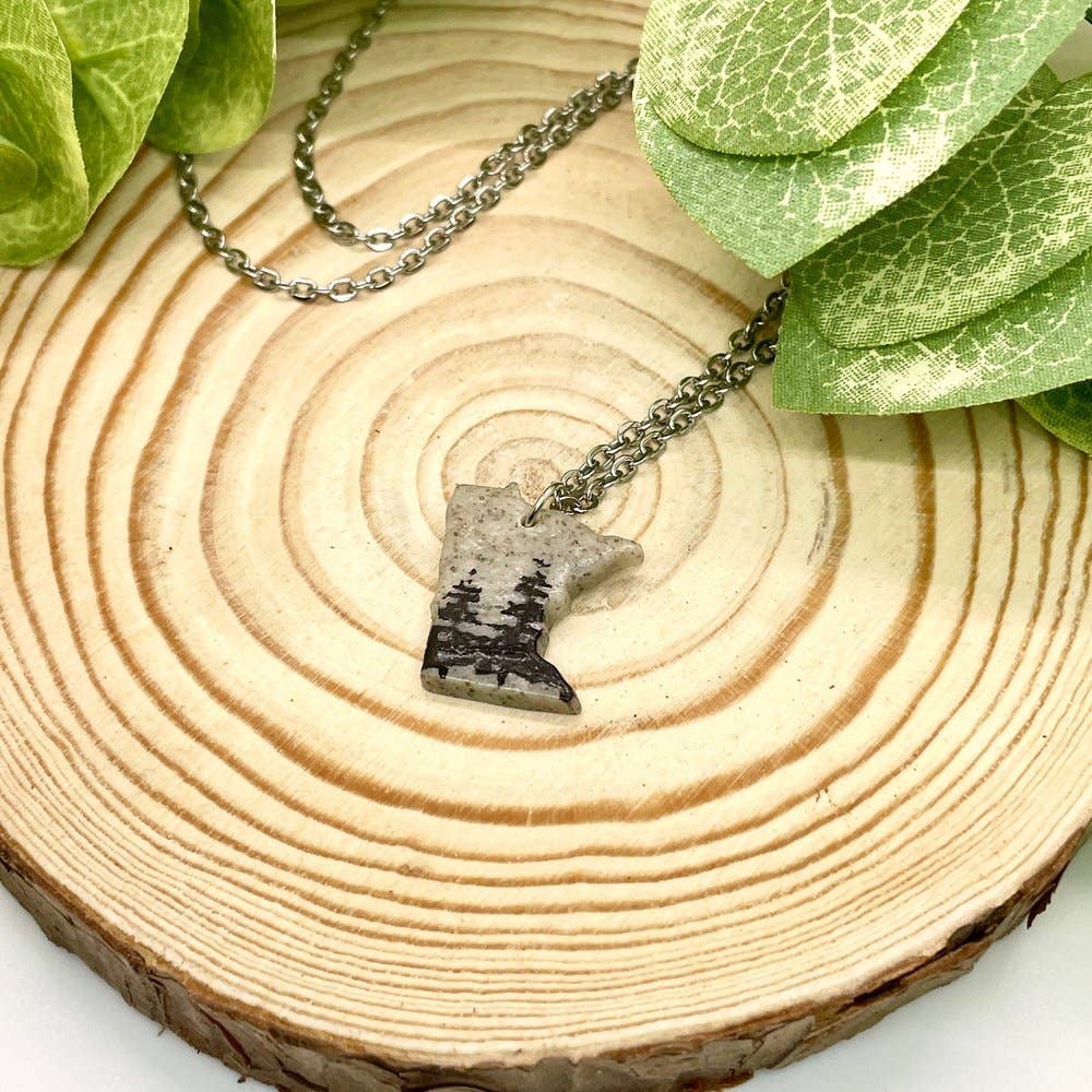 Aqua Essence Co - Wholesale Pendant/Charm Necklace - Minnesota Necklace | Handmade MN 18 Inch Pendant Necklace5
