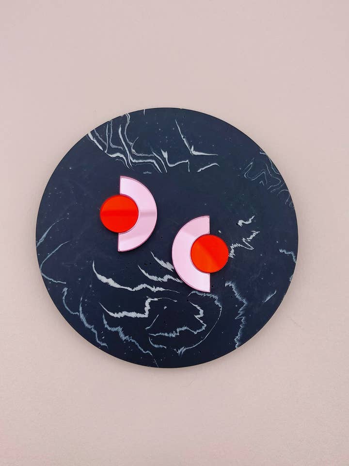 Mirror stud earrings - Roseline for wholesale by Studio Annette