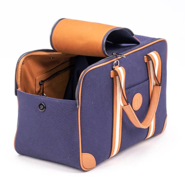 Caravan Home - Wholesale Pet Carrier - Cat/Dog - Madeline Dog Carrier - Blue/Brown2