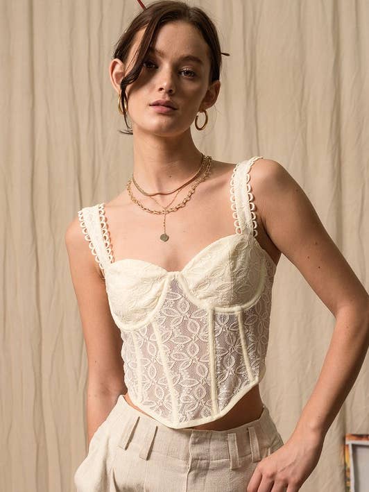 Floral Lace Corset for wholesale by ILLA ILLA