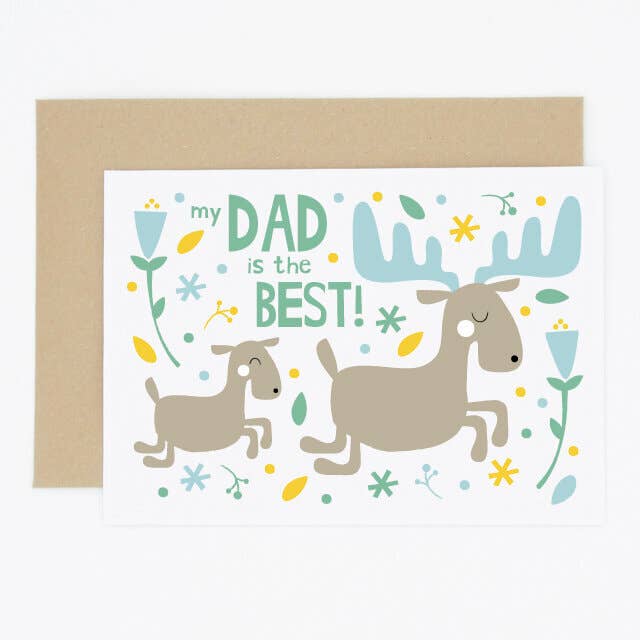 Lustige Elch-Vatertagskarte für den Großhandel von Madame Annie et Fils