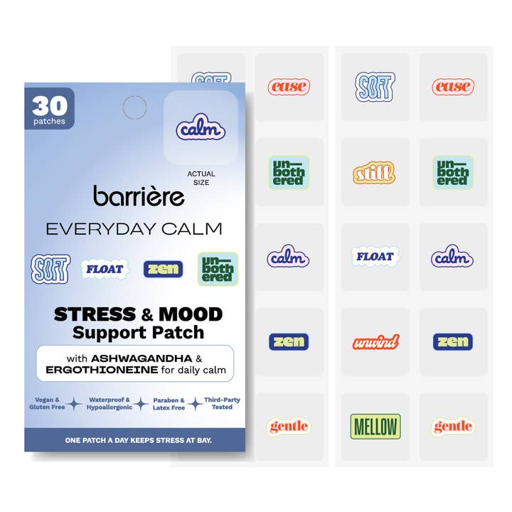 Patch CALME QUOTIDIEN 30 unités - lignes cursives pour la vente par Barriere