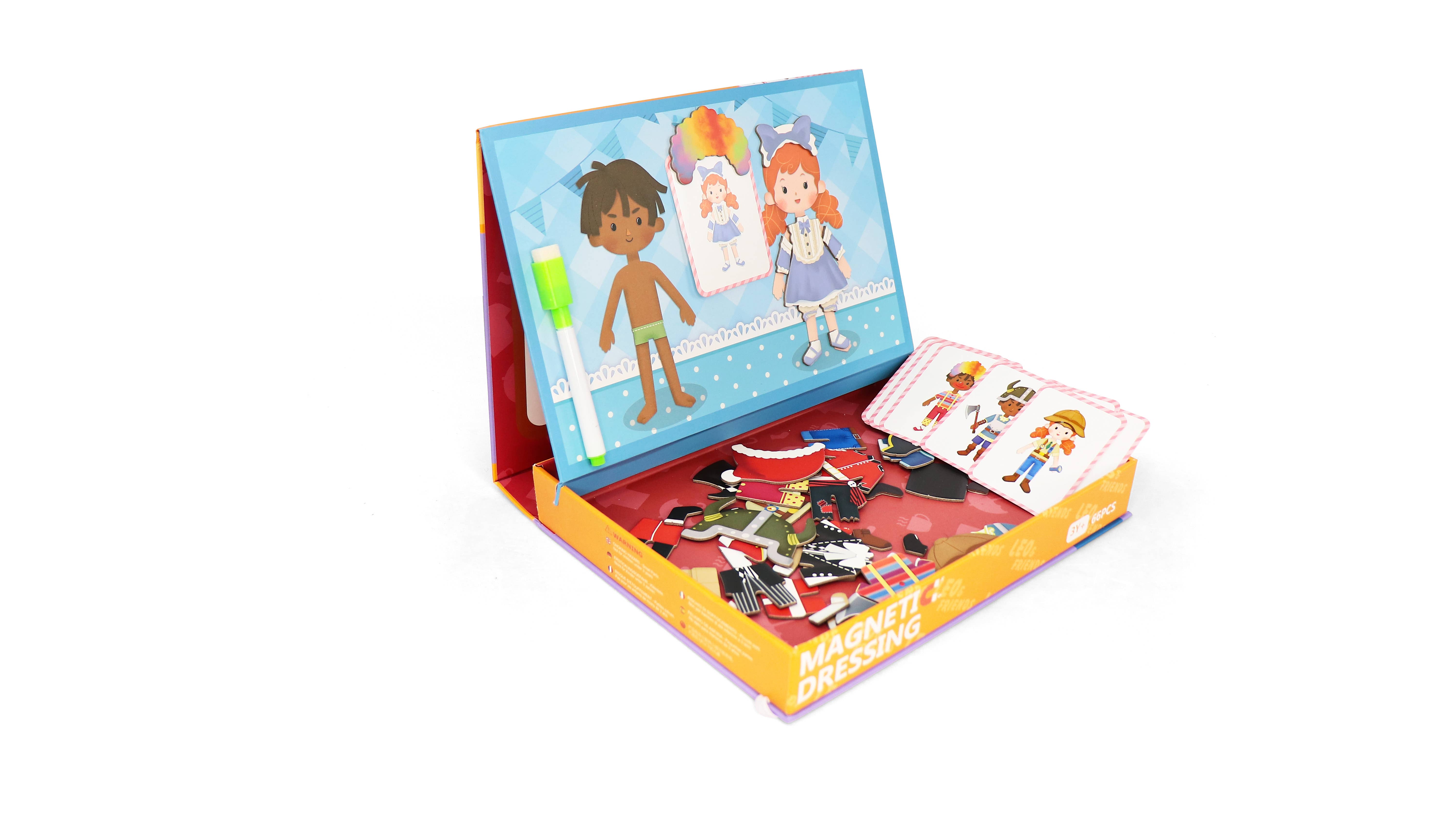Leo & Friends - Wholesale Puzzle - Kids - Leo & Friends Magnetic Dressing Kit, 66-Pieces3