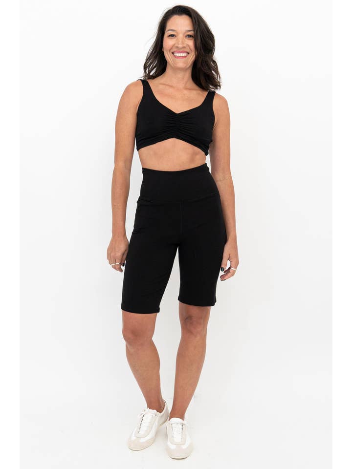 Blue Sky Clothing Co LLC - Wholesale Shorts - Women's - Leslie Shorts, Black, Bamboo1