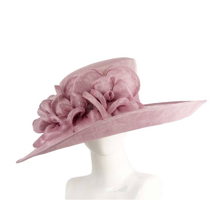 Wide brim sinamay fashion hat for wholesale by Max Alexander by Cupids Millinery Melbourne