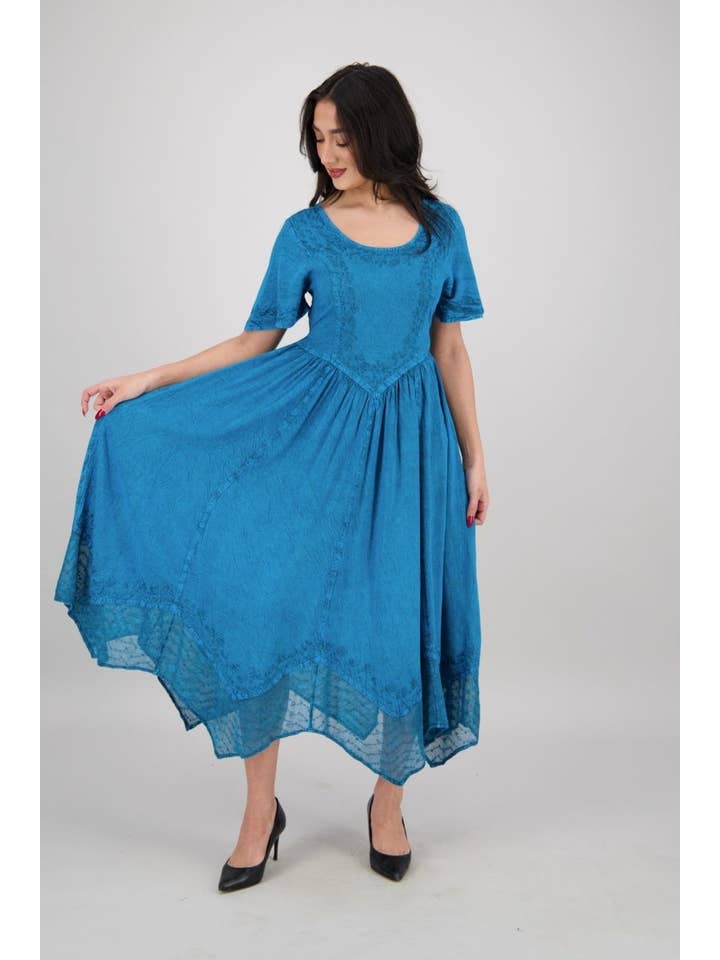 Advance Apparels - Wholesale Dress - Women's - Renaissance Flutter Sleeve Dress ADL-2532715