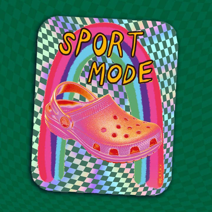 Alex Luciano - Wholesale Sticker - Sport Mode Crocs Holographic Sticker