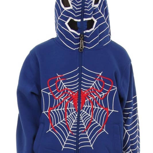Kids' Spider Hero Zip-Up Hoodie - Fun Design with Mask Hood and other Purchase Wholesale super hero masks. Free Returns & Net 60 Terms on Faire trending on Faire.