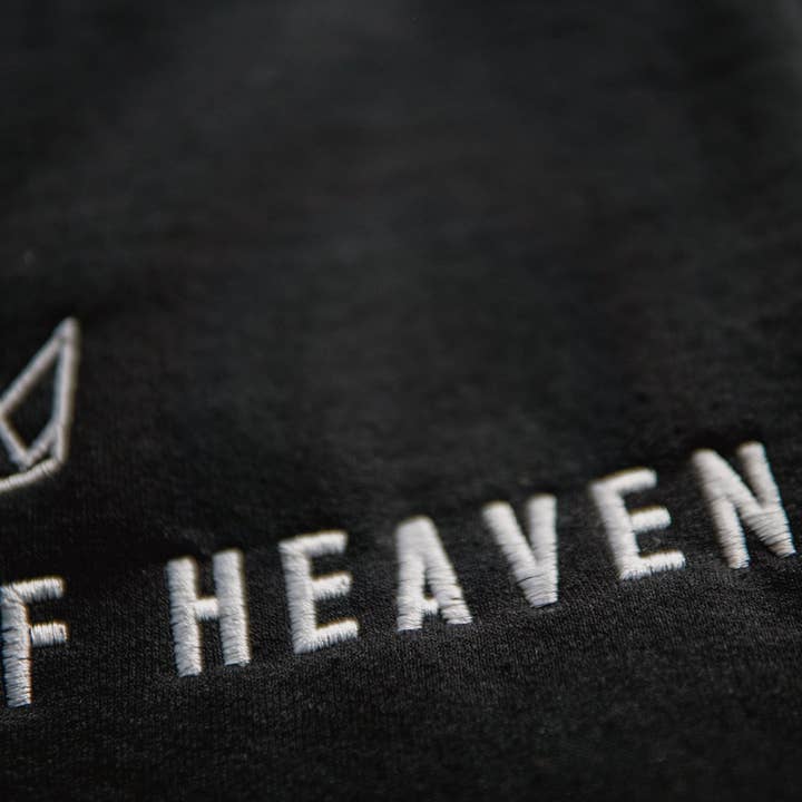 Nero citizen of heaven | Felpa Christian ricamata in vendita all'ingrosso su Faire11