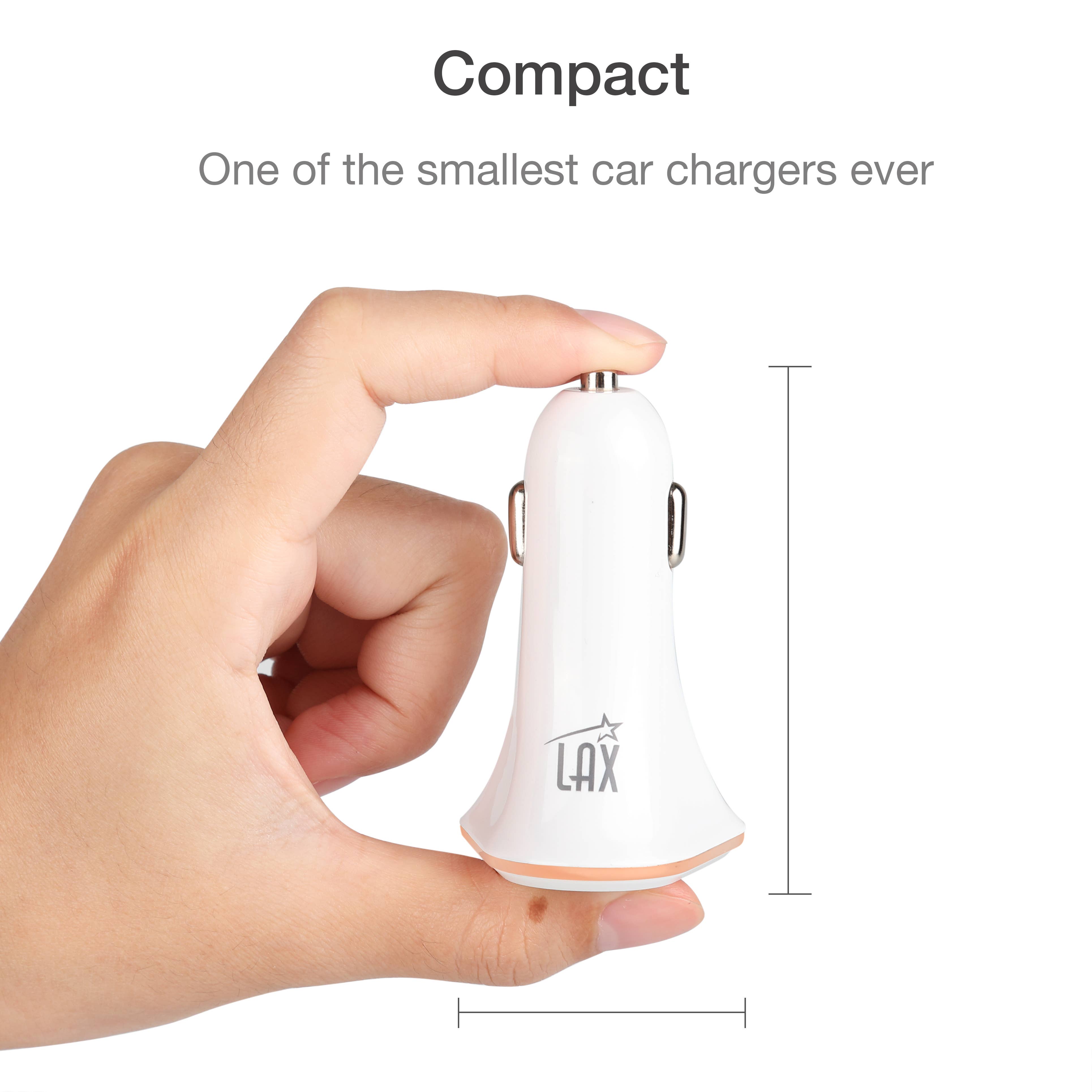 LAX Gadgets - Wholesale Portable Charger - USB 3 Ports Fast charger for Cars (Retail Packaging)7