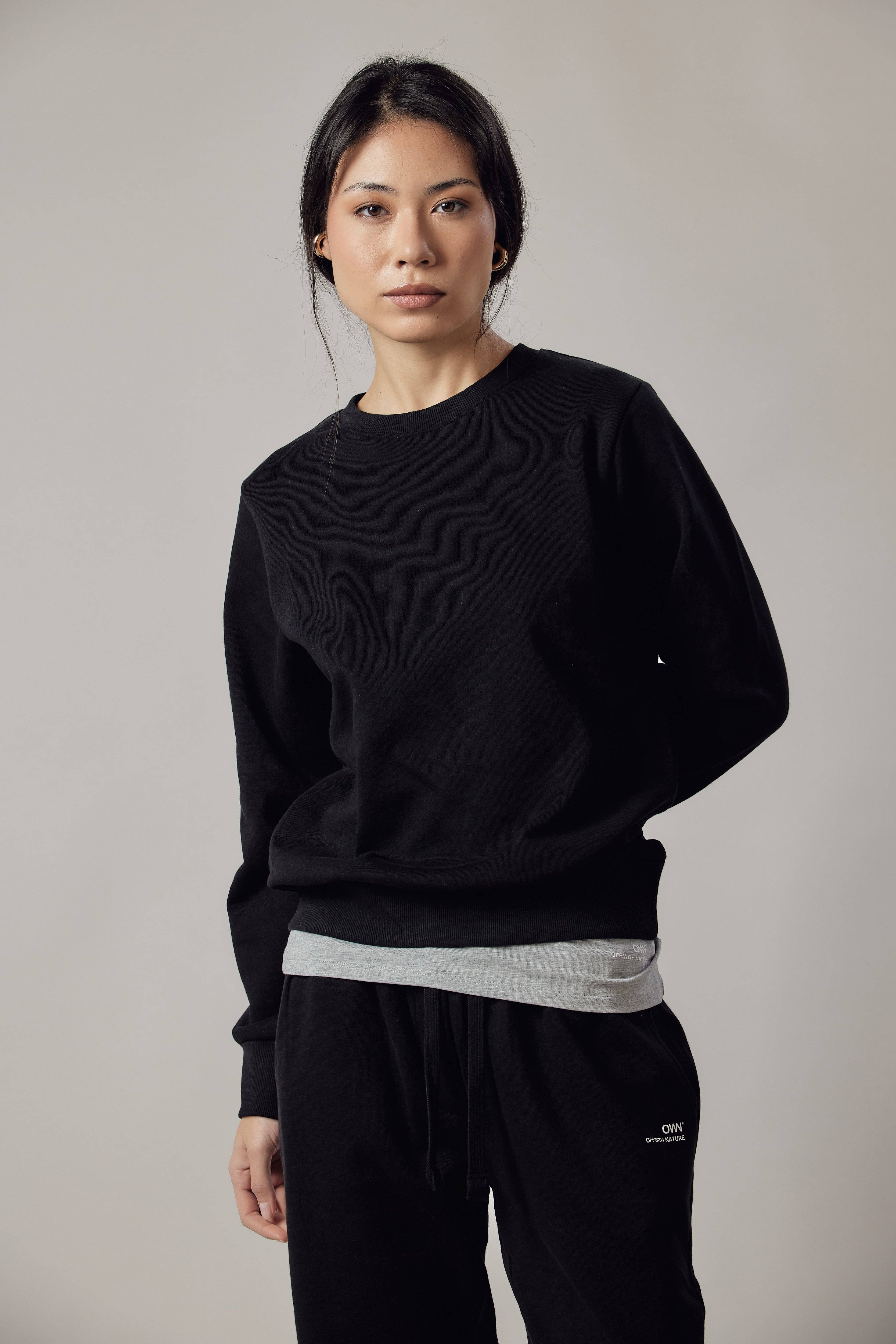 Military Green Crew Neck Sweatshirt for wholesale on Faire21