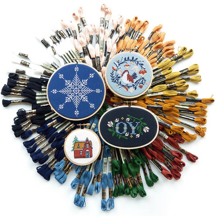 Junebug and Darlin - Wholesale Embroidery/Cross Stitch Supplies - Vintage Cabin Kit