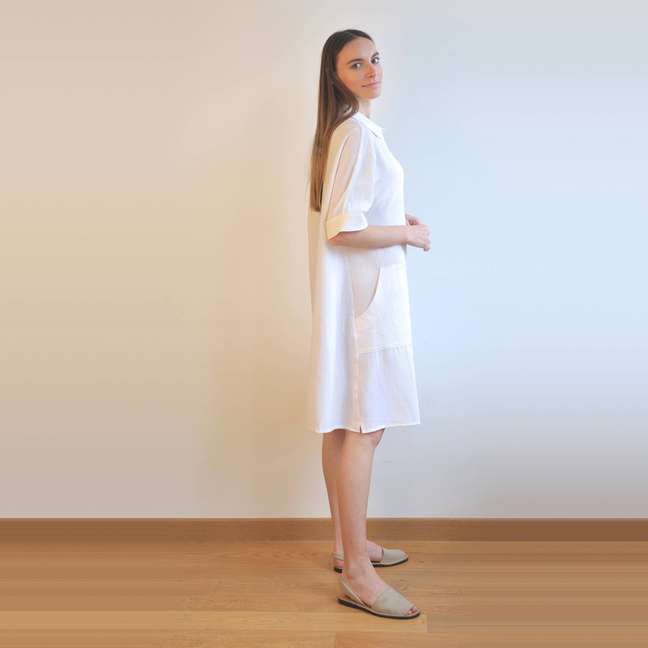 loom.ist – Vestido - Mulher por atacado – Vestido Camisa Mini Sile17