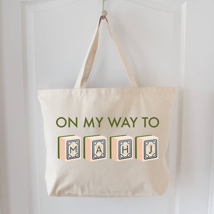 Mahjong Oversized Tote Bag for wholesale by Love Always, Audrey