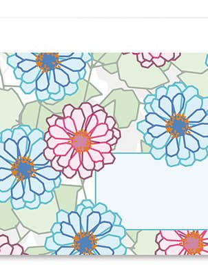 Art envelope flowers pastel, SW59 for wholesale by Actetre Deutschland Gmbh