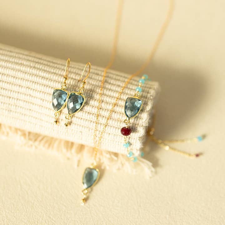 London Blue Gold Isla Collection for wholesale by Parken Jewelry