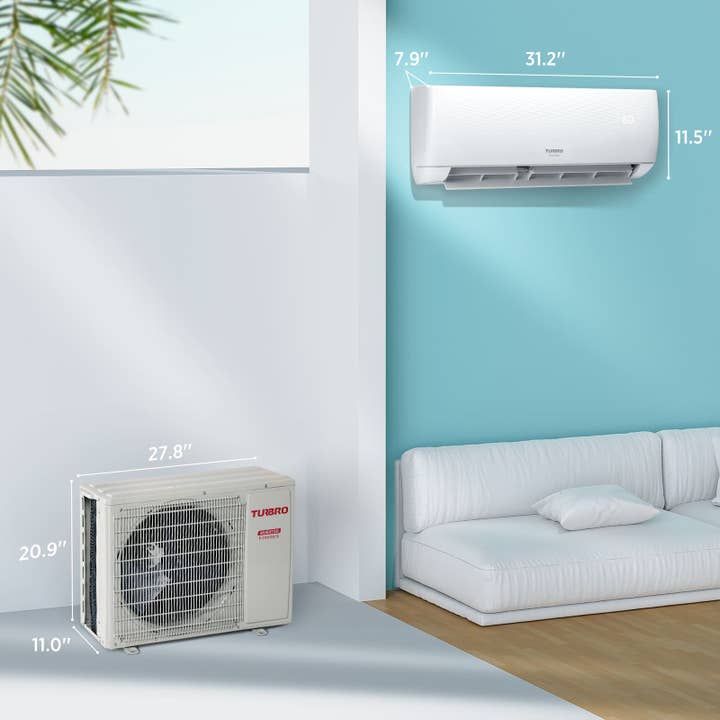 TURBRO - Wholesale HVAC Supplies - Finnmark 12000 BTU WiFi Ductless Mini Split AC with Heat Pump, 115V/230V