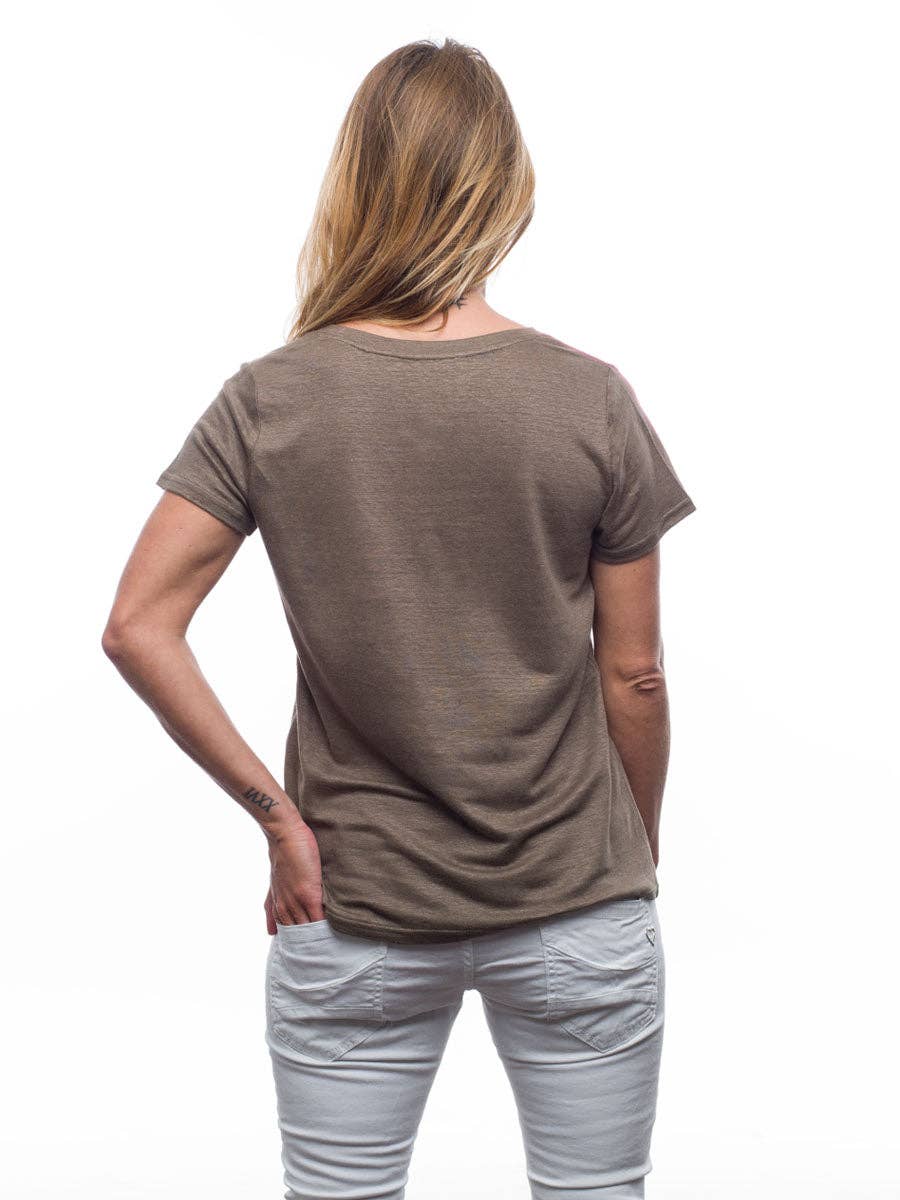 PangoLin - Wholesale T-Shirt - Women's - Women | V-neck | khaki1