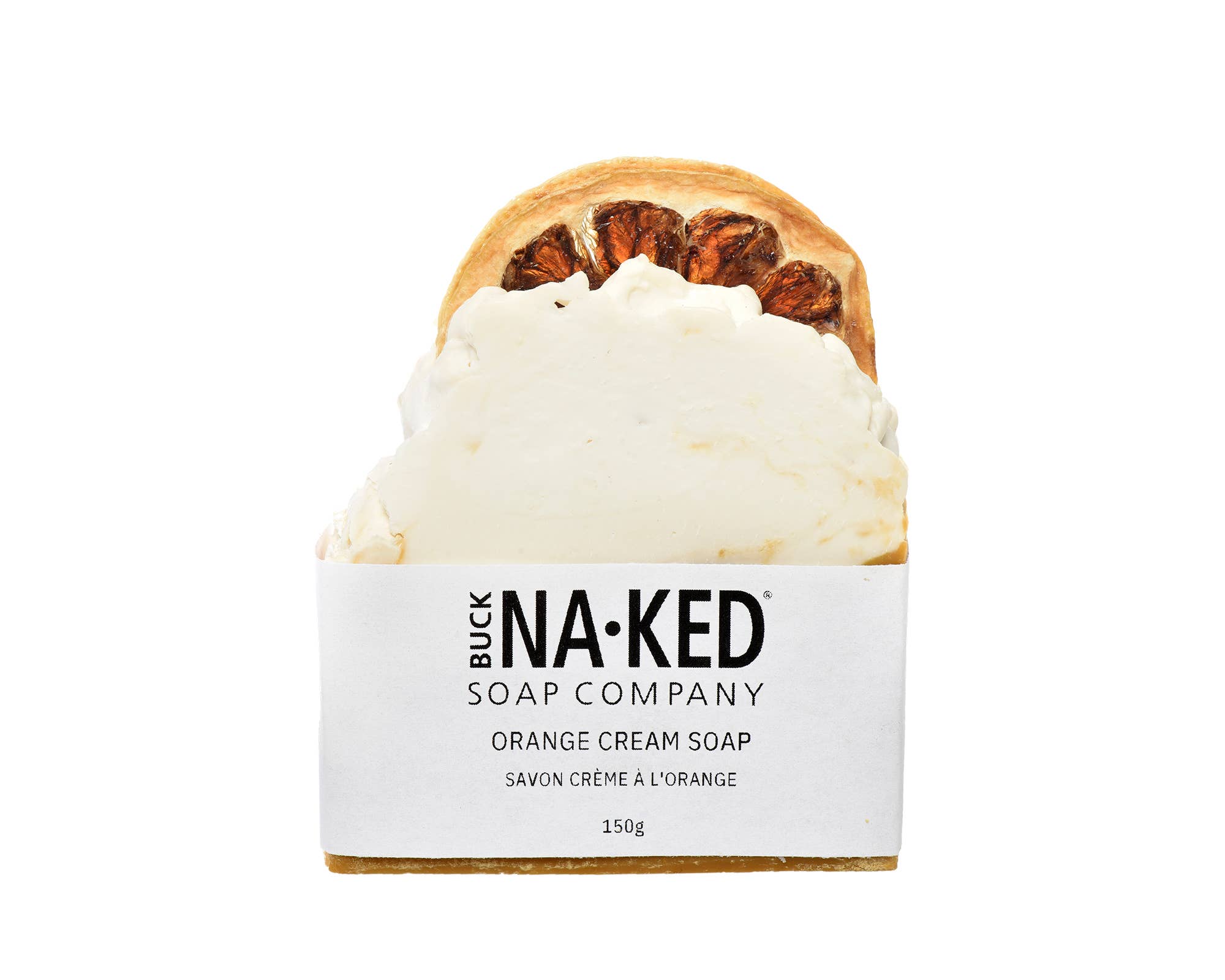 Buck Naked Soap Company - Vente Pains de savon - Barre de savon crème à l'orange1